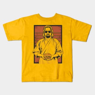 big lebowski the dude abides burger Kids T-Shirt